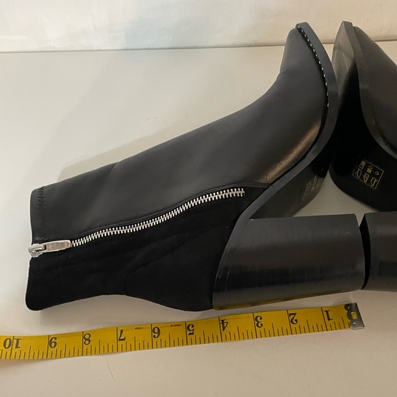 Aldo Black Leather Heeled Booties - Picture 11 of 12